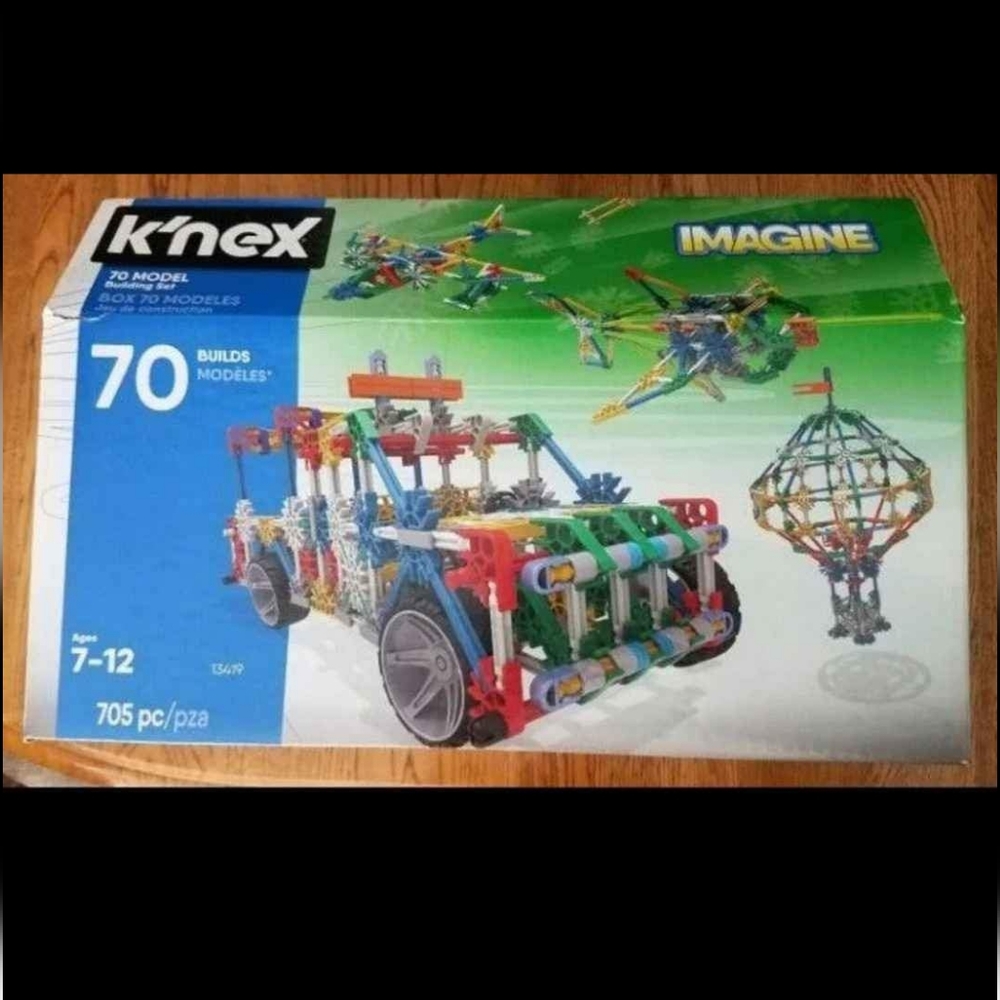 K'Nex Building Toy Set: Imagine Treasure Chest-705 Pcs.-70 Builds-NEW/Sealed